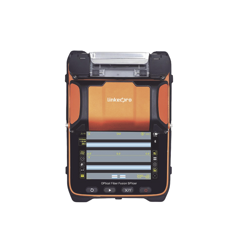 Fusionadora de Fibra Óptica MultiModo y MonoModo / 6 motores / Alineación por Núcleo / OPM + VFL / Capacitación Remota Gratuita