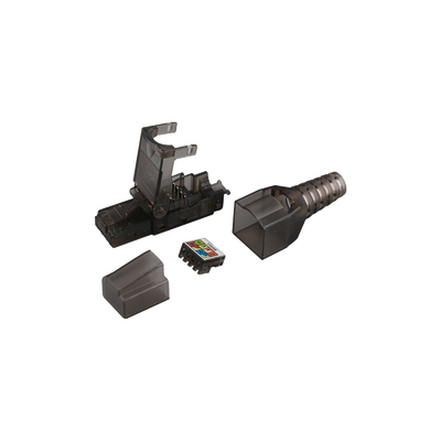 Plug RJ45 para Cable UTP Categoría 6A -Sin herramienta, para terminación en campo - Toer