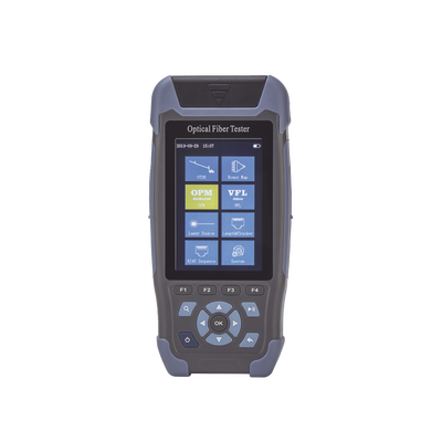 Mini OTDR para Fibra Óptica Monomodo / Longitud de Onda 1310nm y 1550nm / Función VFL 10mW / Función OPM / Mapeo de Cables de Red RJ45 / Recargable / Distancia de prueba hasta 64 km