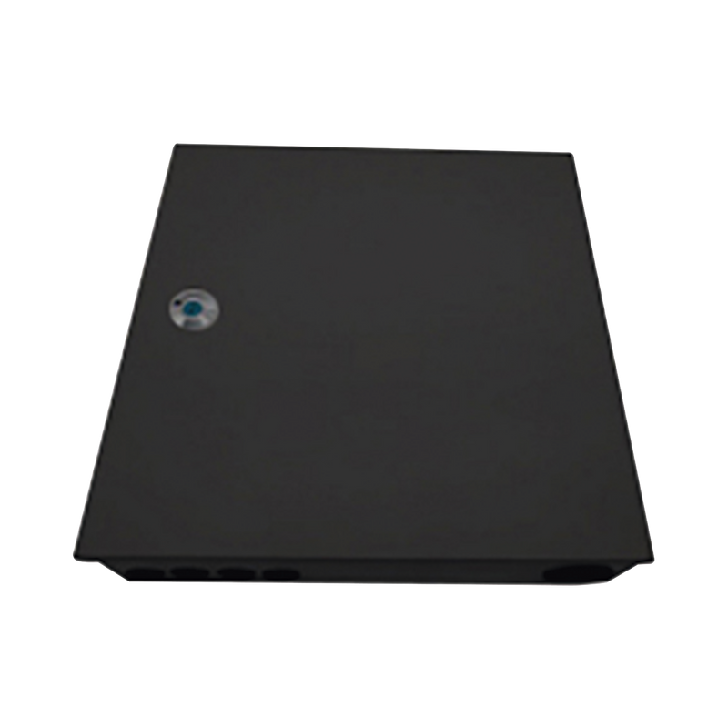 Distribuidor de fibra óptica, vació, 19in, para instalación en pared, Acepta 48 acopladores SC simplex / 96 LC Duplex