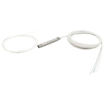 Splitter (Divisor Óptico) tipo PLC, 1x4, para fusión (sin conectores) - Toer