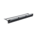 Panel de parcheo de impacto (110) UTP de 24 puertos Cat6A, 19in, con barra para Organizar cables y espacio para Etiqueta - Toer