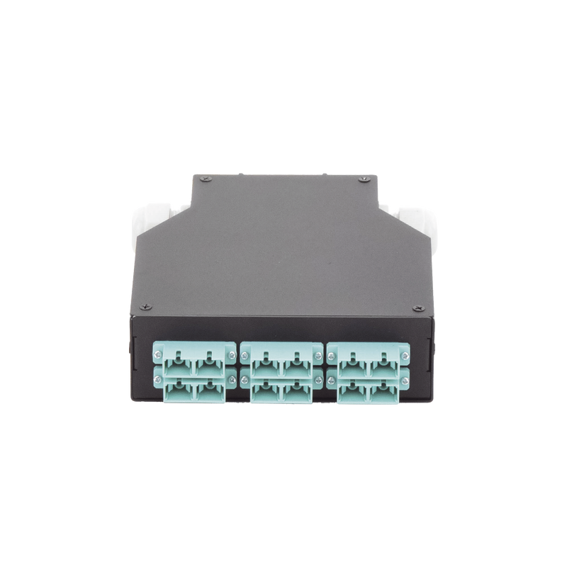 Distribuidor de Fibra Óptica para Riel Din, 6 Acopladores SC/UPC Multimodo con Charola de Empalme