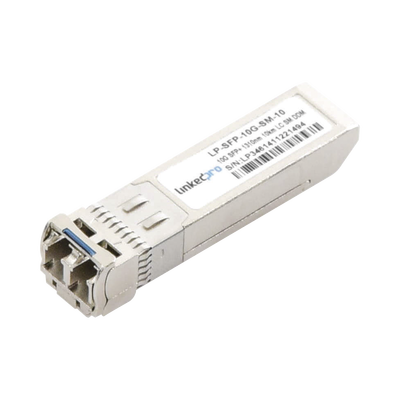 Transceptor Óptico SFP+ (Mini-Gbic) / Monomodo 1310 nm / 10 Gbps / 10GBASE-LR / Conectores LC/UPC Dúplex / DDM / Hasta 10 km - Toer