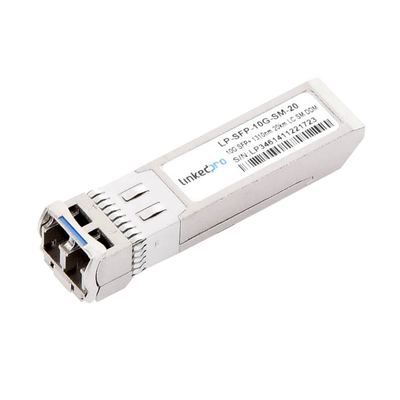 Transceptor Óptico SFP+ (Mini-Gbic) / Monomodo 1310 nm / 10 Gbps / 10GBASE-LR / Conectores LC/UPC Dúplex / DDM / Hasta 20 km - Toer