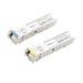 Transceptores Ópticos Bidireccionales SFP (Mini-Gbic) / Monomodo 1310 & 1550 nm / 1.25 Gbps / 1000BASE-BX / Conector LC/UPC Simplex / DDM / Hasta 20 km / 2 Piezas - Toer