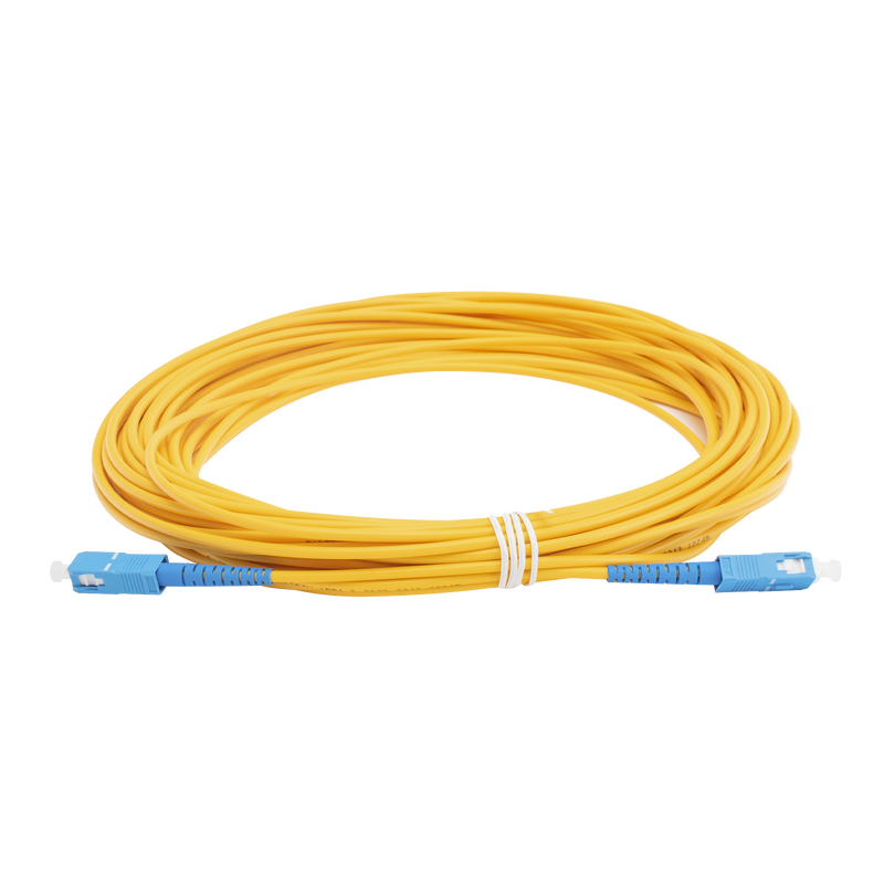 LPSM3SCUSCUS15 Jumper de Fibra Óptica Monomodo SC/UPC - SC/UPC Simplex, color amarillo, 15 metros