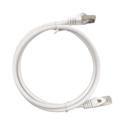 Patch Cord Cat6A 10G blindado 0.5M ( 1.64 ft ) Blanco - Toer