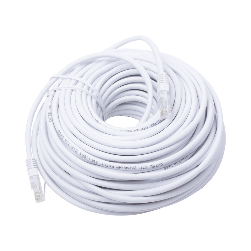 LP-UT3-3000-WH Cable de Parcheo UTP Cat5e - 30 metros - Blanco