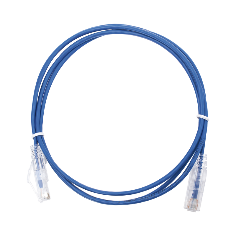 LP-UT6-150-BU28 Cable de Parcheo Slim UTP Cat6 - 1.5 m Azul Diámetro Reducido (28 AWG)