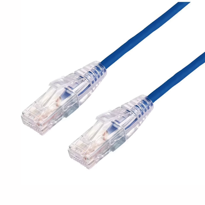 Cable de Parcheo Slim UTP Cat6A - 0.5 m Azul, Diámetro Reducido (28 AWG) - Toer
