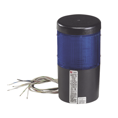 Módulo de Luz LED LITESTAK / Modelo LSLD-024-B / 24 VAC/DC / 0.080 A / Lente Azul / Plug-in / Uso Industrial