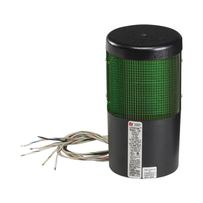 Módulo de luz LED / 120Vca / Verde / Montaje superficie o tubería NPT 3/4" / Policarbonato resistente al impacto