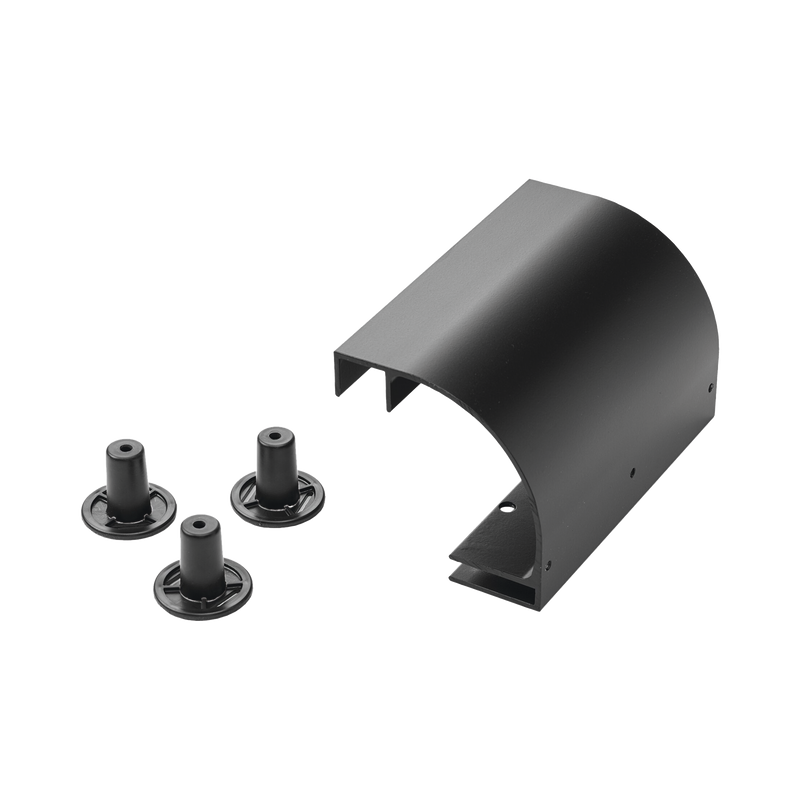 LSRDBLK Accesorio de Bajada de Cable, Para Instalación en Escalerilla Hoffman, de Aluminio, Color Negro