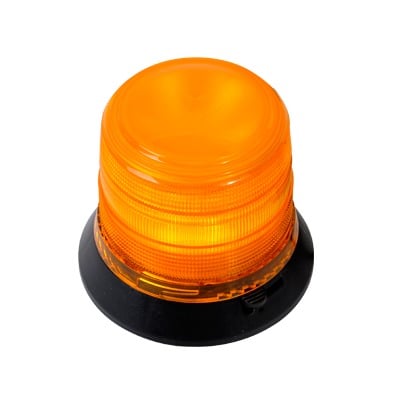 X905-A Burbuja Brillante de 6 LEDs, Color Ámbar con Montaje Magnético