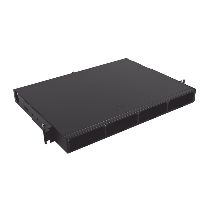 LVE-1U-MS-C01A Distribuidor de Fibra Óptica de Alta Densidad LigthVerse *Core* Para Rack de 19in, Acepta 4 Placas Plug and Play, Hasta 96 Fibras, 1 UR