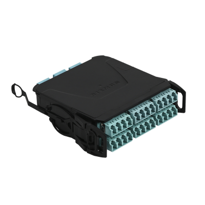 Módulo Plug & Play LightVerse, Hasta 24 Fibras, Base 8 Hembra, Shuttered LC/UPC para Fibra Multimodo OM4, UL Loss