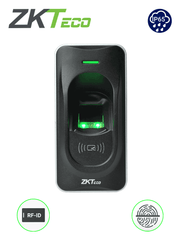 ZKTECO FR1200 - Lector Esclavo De Huella y Tarjetas ID 125 Khz / Interior / Exterior / Conexión RS485 / Indicador de Estado / Requiere Panel Serie Inbio (no incluye fuente / se energiza desde el panel) - Toer