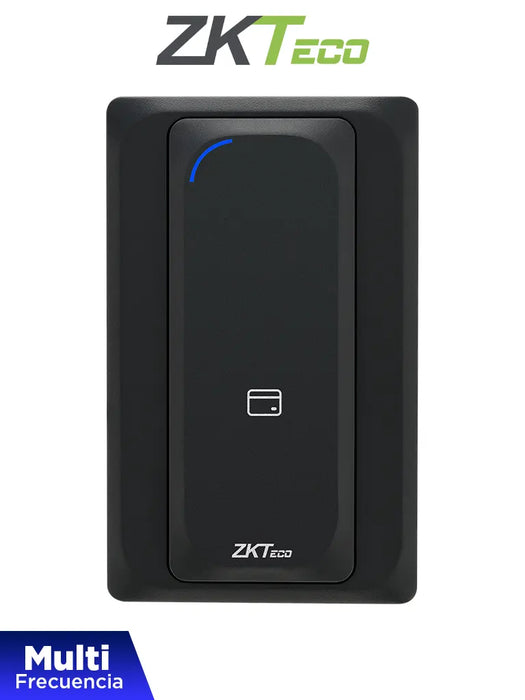 ZKTECO KR901S - Lector Esclavo de Tarjetas  ID 125 Khz y Mifare 13.56 MHz/  IP65/  Wiegand 26/ LED Indicador de Estado