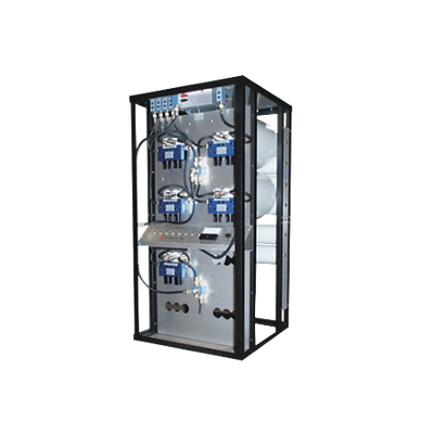 Combinador en Rack 24", 400-512 MHz, 7Can.(10"Dia.) 250 KHz Tx-Tx, Monitor/Pot. 150 Watt, N Hembras.