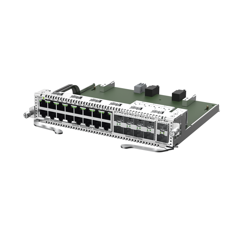 M6000-16GT8SFP2XS Tarjeta de Red con 16 puertos RJ45 1Gb, 8 puertos SFP 1Gb y 2 puertos SFP+ 10Gb para Chasis RG-NBS6002