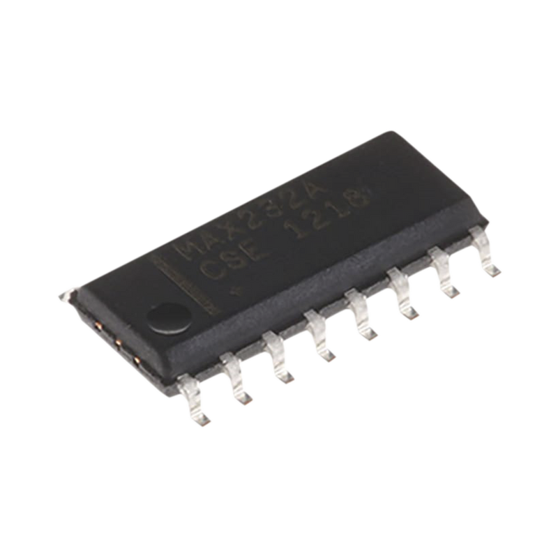MAX232ACSE-ND Circuito Integrado 2 Drivers, 2 Receivers, +5Vcc, RS-232, Digital-Análogo, 16-SOIC.
