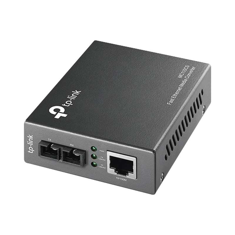 MC110CS Convertidor Fibra Óptica Monomodo /  1 Puerto RJ45 10/100 Mbps / Puerto Fibra Óptica SC 100 Mbps / Hasta 20 kilometros / Plug and Play