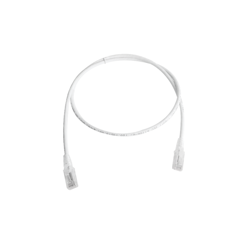 MC5-05-02B Patch Cord MC5 Modular Cat5e UTP, CM/LS0H, 5ft, Color Blanco, Versión Bulk (Sin Empaque Individual)