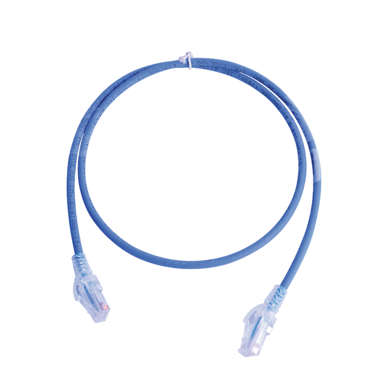 MC5-07-06B Patch Cord MC5 Modular Cat5e UTP, CM/LS0H, 7ft, Color Azul, Versión Bulk (Sin Empaque Individual)