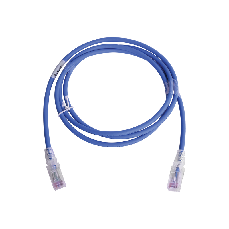 MC6-05-06B Patch Cord MC6 Modular Cat6 UTP, CM/LS0H, 5ft, Color Azul, Versión Bulk (Sin Empaque Individual)