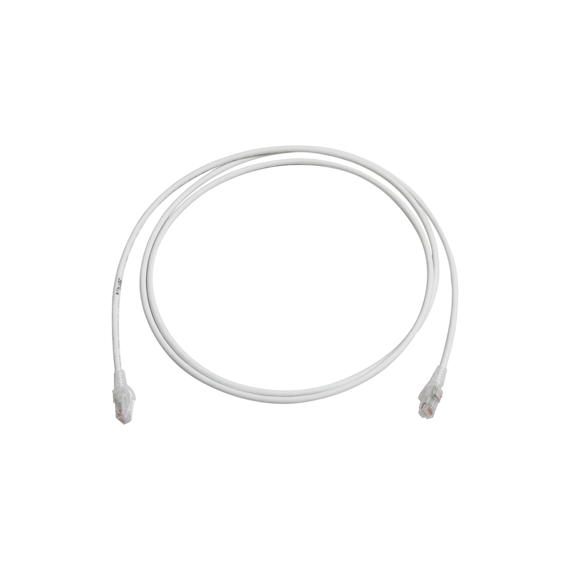 MC6-07-02 Patch Cord MC6 Modular Cat6 UTP, CM/LS0H, 7ft, Color Blanco