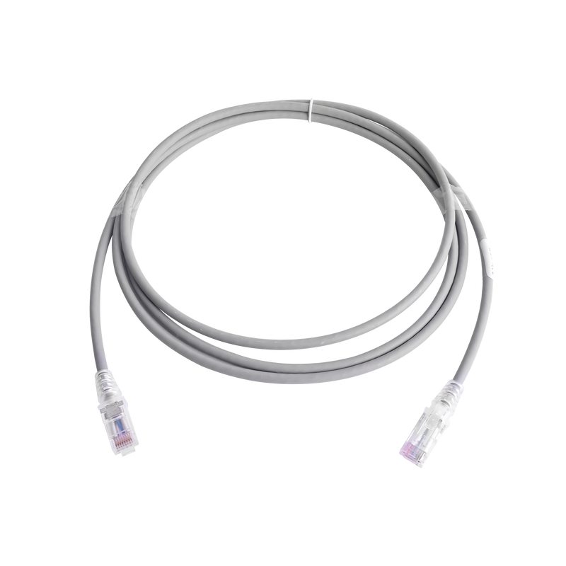 MC6-07-04B Patch Cord MC6 Modular Cat6 UTP, CM/LS0H, 7ft, Color Gris, Versión Bulk (Sin Empaque Individual)