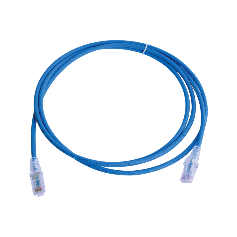 MC6-07-06B Patch Cord MC6 Modular Cat6 UTP, CM/LS0H, 7ft, Color Azul, Versión Bulk (Sin Empaque Individual)