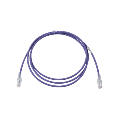 Patch Cord MC6 Modular Cat6 UTP, CM/LS0H, 7ft, Color Violeta, Versión Bulk (Sin Empaque Individual) - Toer