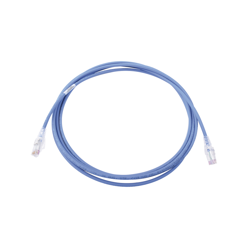 MC6-10-06B Patch Cord MC6 Modular Cat6 UTP, CM/LS0H, 10ft, Color Azul, Versión Bulk (Sin Empaque Individual)