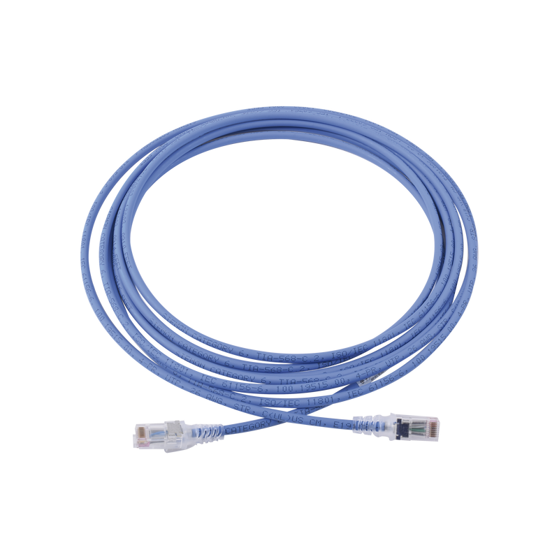 MC6-15-06 Patch Cord MC6 Modular Cat6 UTP, CM/LS0H, 15ft, Color Azul