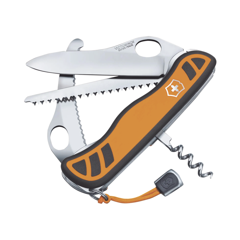 MC9 Navaja Victorinox Grande Hunter XT Grip Multiherramienta con Cachas y 6 Funciones. Hojas para una Mano.