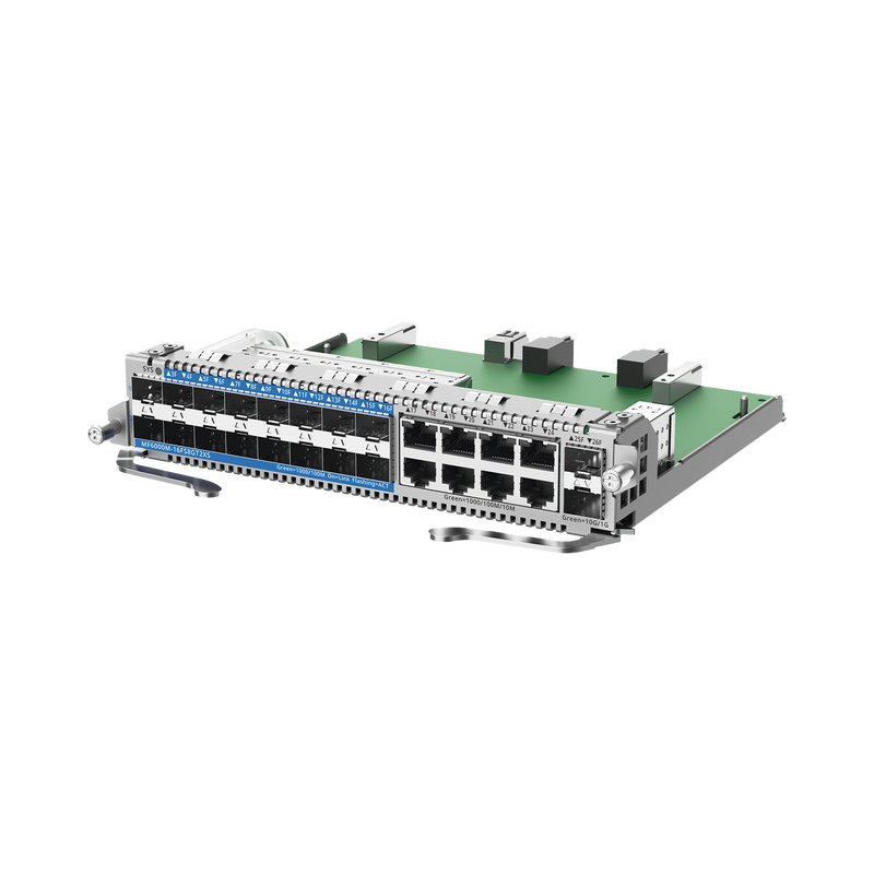 MF6000M-16FS8GT2XS e-Lighten Tarjeta Modular para OLT modelo RG-NBF6002M, 16 puertos PON/SFP 1G, 8 puertos Ethernet de 1G y 2 puertos SFP+ 10G