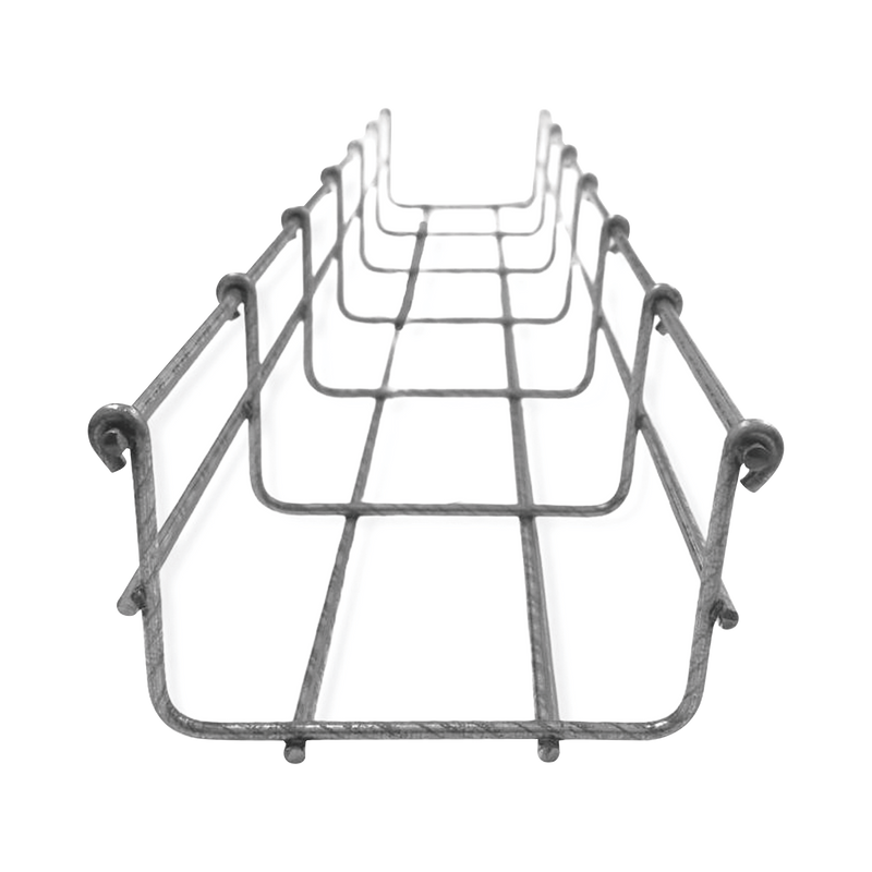 Charola Bimetálica Tipo Malla 66/100 mm, Ideal Para Utilizarse al Exterior o Zonas Húmedas, Hasta 105 Cables Cat6, Tramo de 3 Metros