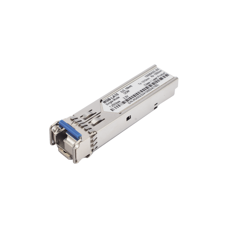 MGB-LA10 Transceptor WDM Mini-Gbic SFP 1G LC TX:1310nm RX:1550 Para Fibra Mono Modo 10 Km, Requiere MGB-LB10