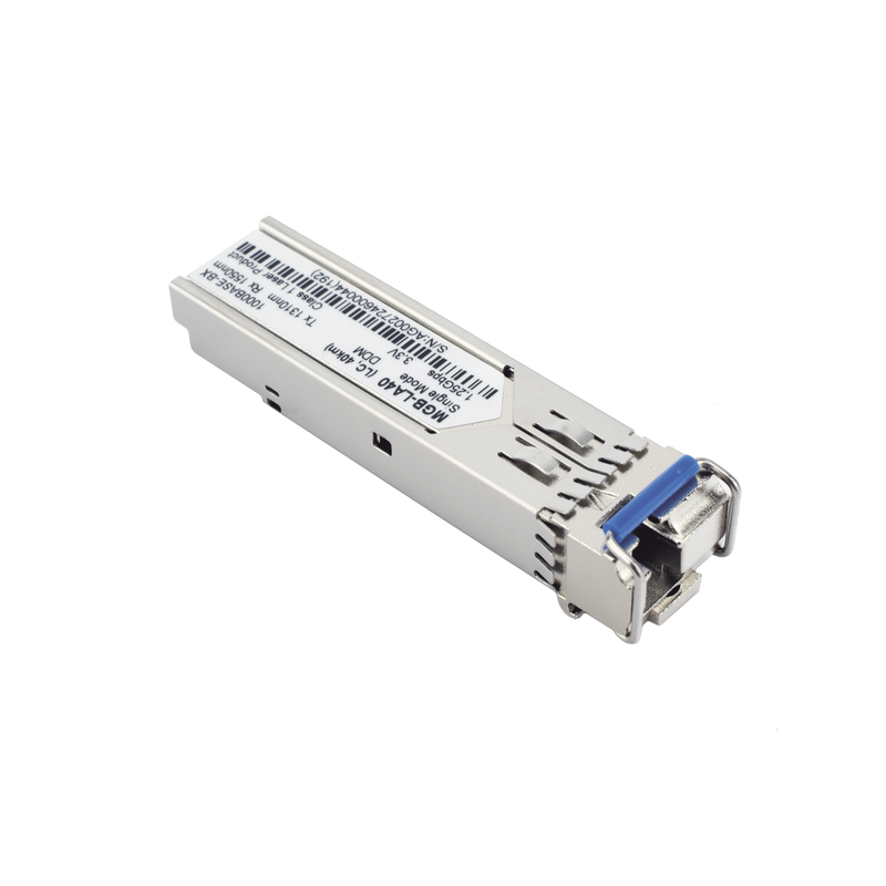 MGB-LA40 Transceptor mini-Gbic SFP 1G LC TX:1310nm RX:1550 para fibra Mono Modo 40 Km WDM, Requiere MGB-LB40