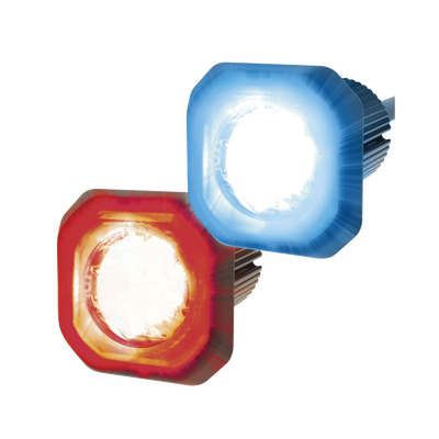 Lámpara Oculta de LED de bajo perfil color dual rojo azul