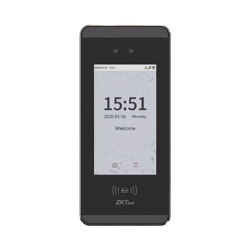 Terminal de reconocimiento Facial para 3,000 usuarios / Lector de tarjetas EM / Compatible con ZKBioCVAccess y ZKBioCVsecurity