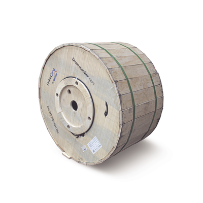 Carrete de 4 km de Fibra Óptica Aérea Mini ADSS (ASU) G.652D, Monomodo de 24 Hilos, Exterior, Span 80, Loose Tube - Toer