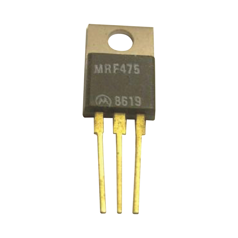 MRF475 Transistor NPN de Potencia RF, Silicio de 30 MHz, 13.6 Vcc, 4.0 Amp. 10 Watt, TO-220AB.