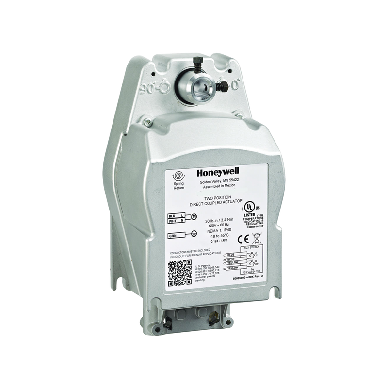 Actuador de dos posiciones de acción rápida para fuego y humo