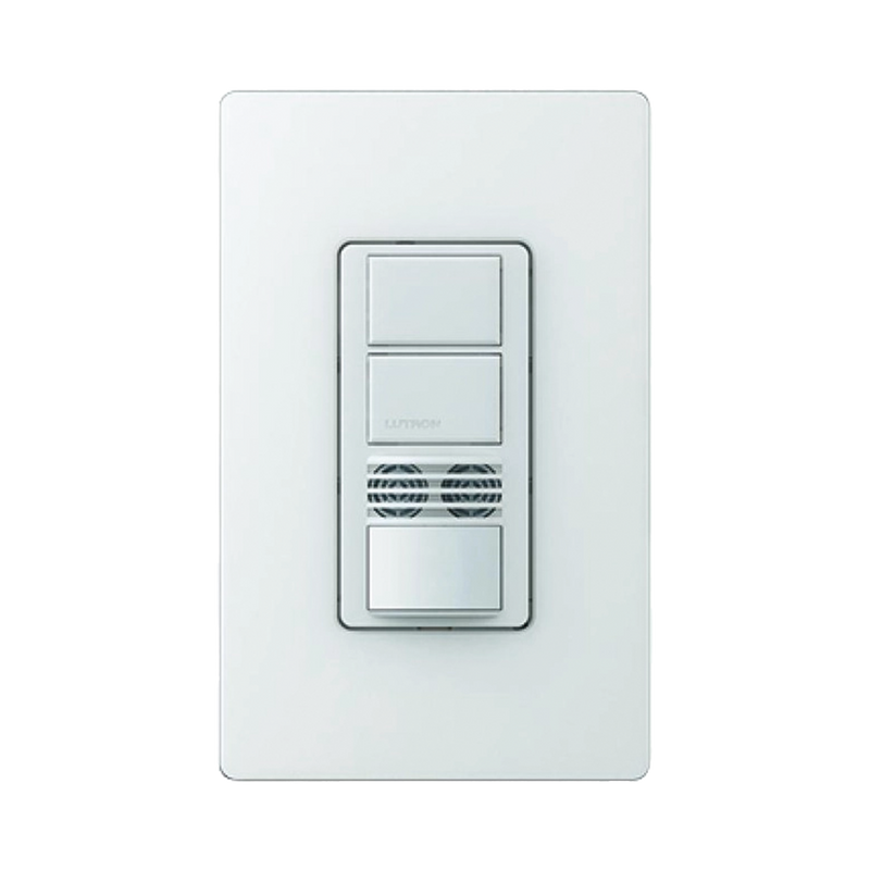 Interruptor con Sensor de Ocupación, Doble Tecnología Para Detección de Movimiento, Color Blanco