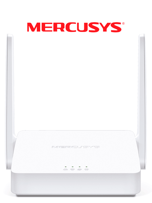 MERCUSYS MW302R -   Router inalámbrico N de 2.4 GHz con velocidad de 300 Mbps, 1 puerto WAN 10/100 Mbps, 2 puertos LAN 10/100 Mbps y 2 antenas de 5 dBi. Compatible con IPv6 e IPTV.