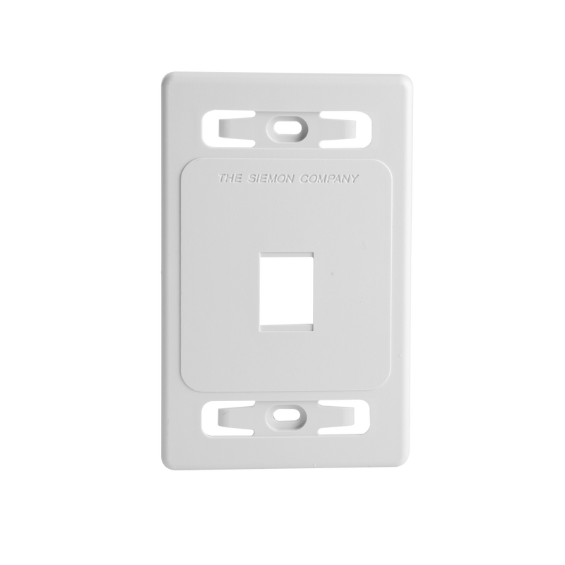 MX-FP-S-01-02 Placa de pared modular MAX, de 1 salida, color blanco