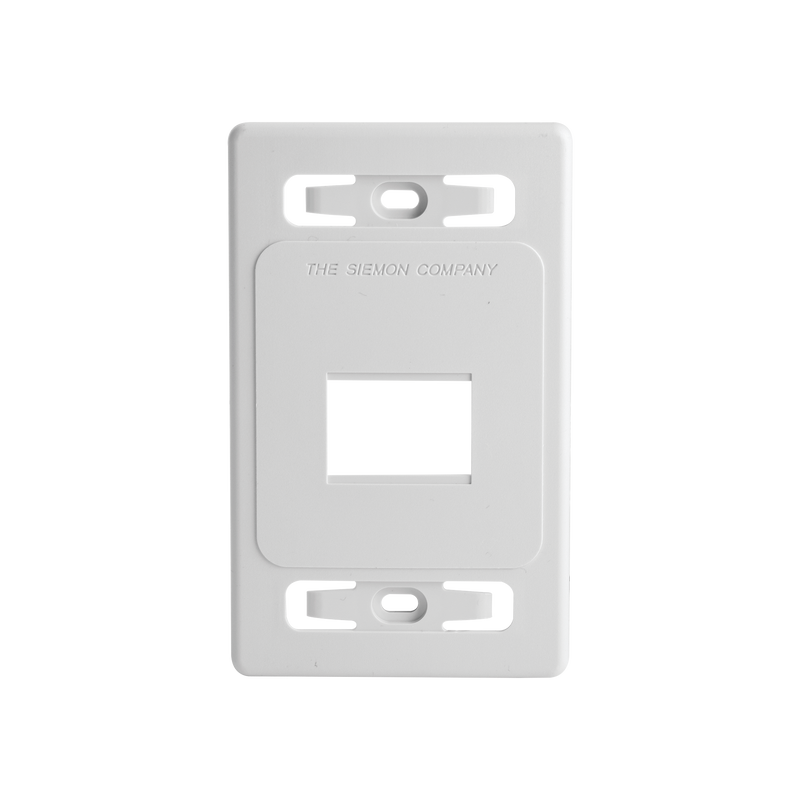 MX-FP-S-02-02B Placa de pared modular MAX, de 2 salidas, color blanco, version bulk (Sin Empaque Individual)